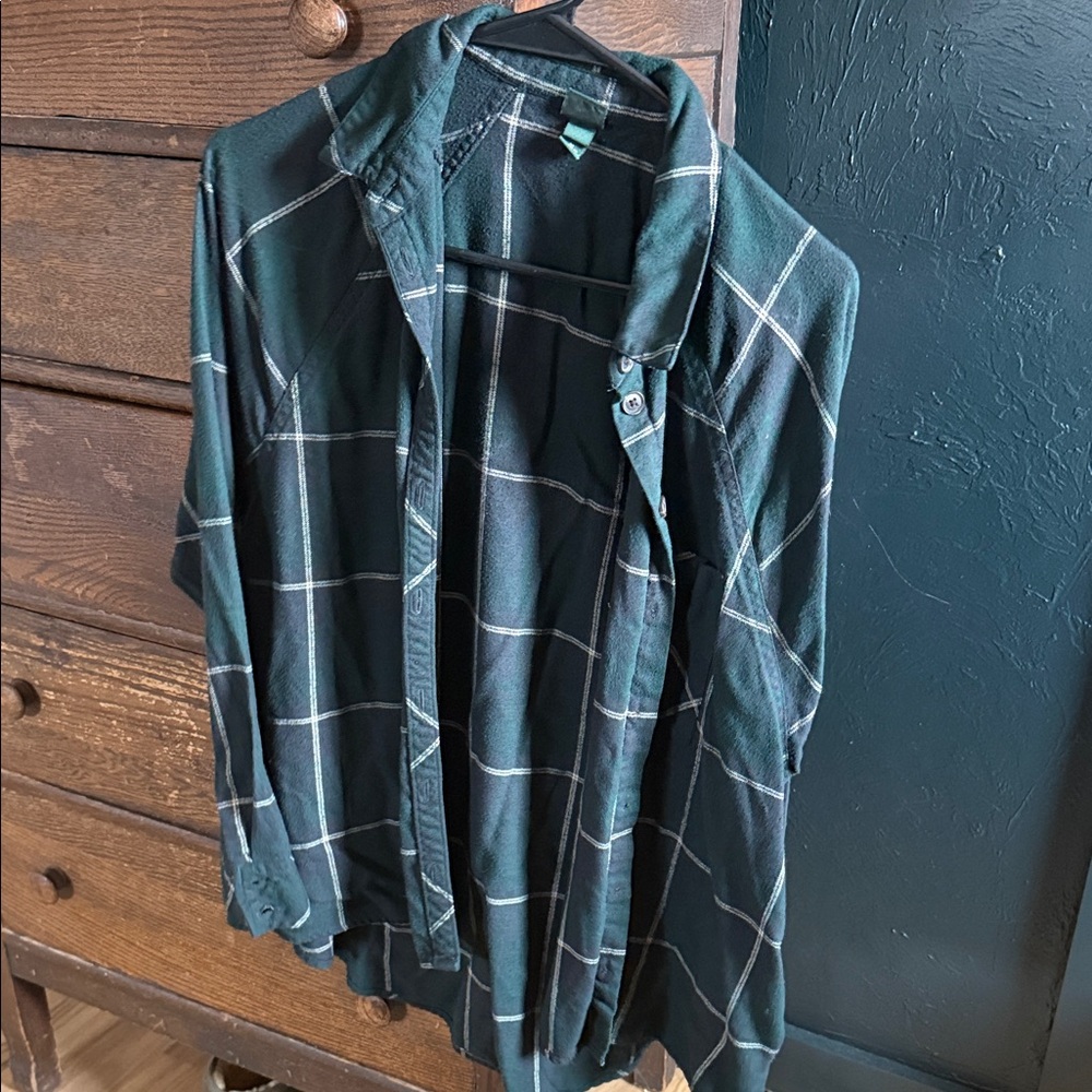 Green Plaid Shirt